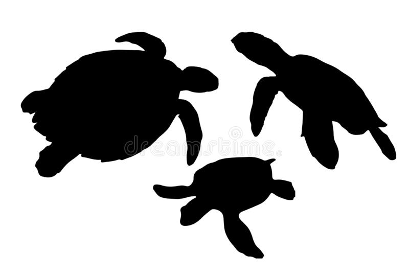 Detail Sea Turtle Clipart Silhouette Nomer 20