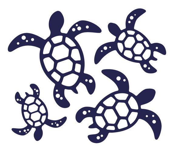 Detail Sea Turtle Clipart Silhouette Nomer 24