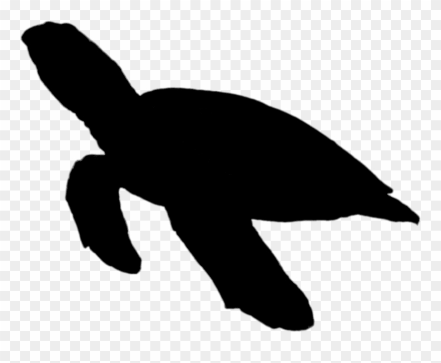 Detail Sea Turtle Clipart Silhouette Nomer 32