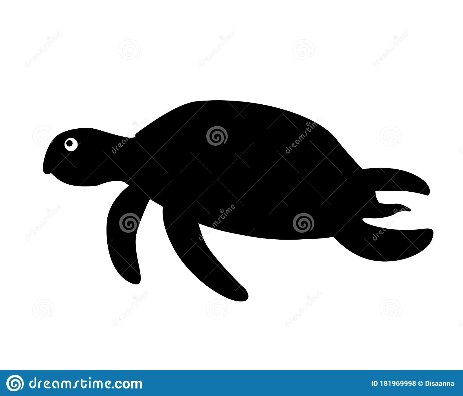 Detail Sea Turtle Silhouette Vector Nomer 36