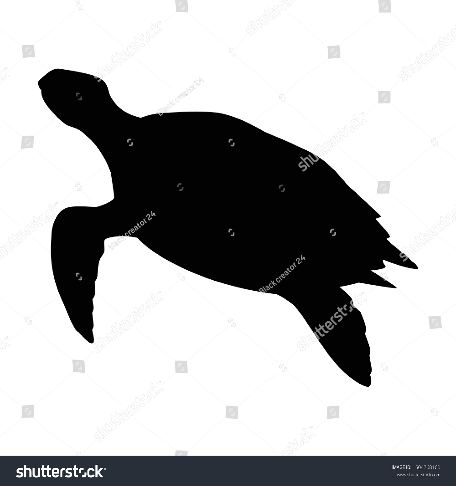 Detail Sea Turtle Silhouette Vector Nomer 37