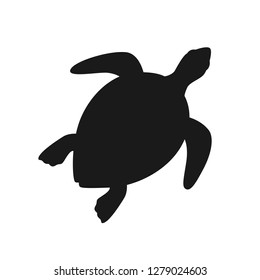 Detail Sea Turtle Silhouette Vector Nomer 9