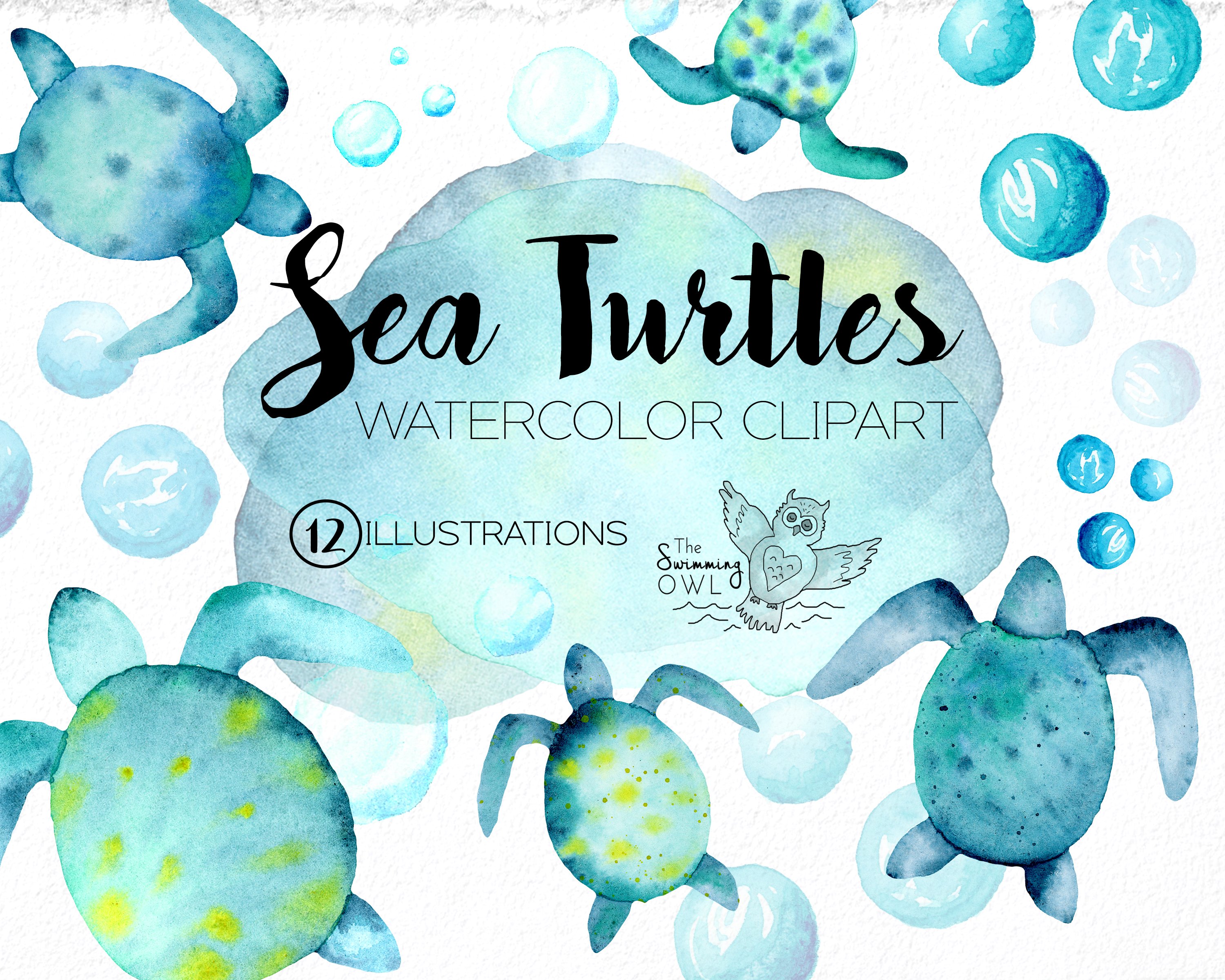 Detail Sea Turtles Clip Art Nomer 19