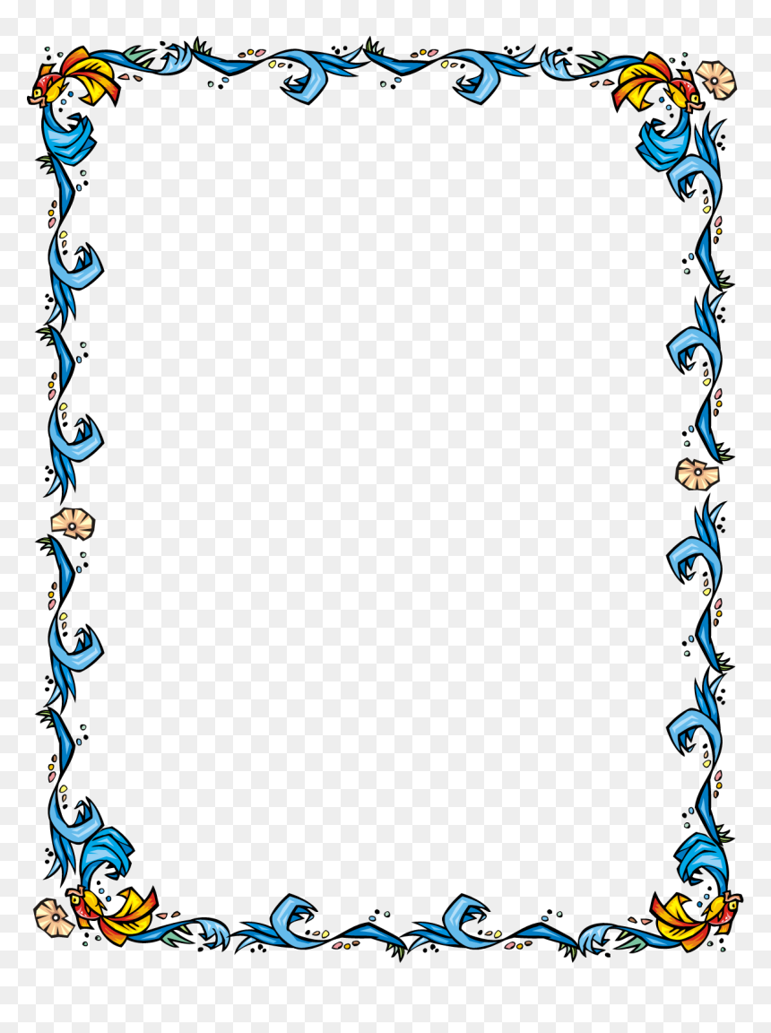 Detail Seafood Border Clipart Nomer 11