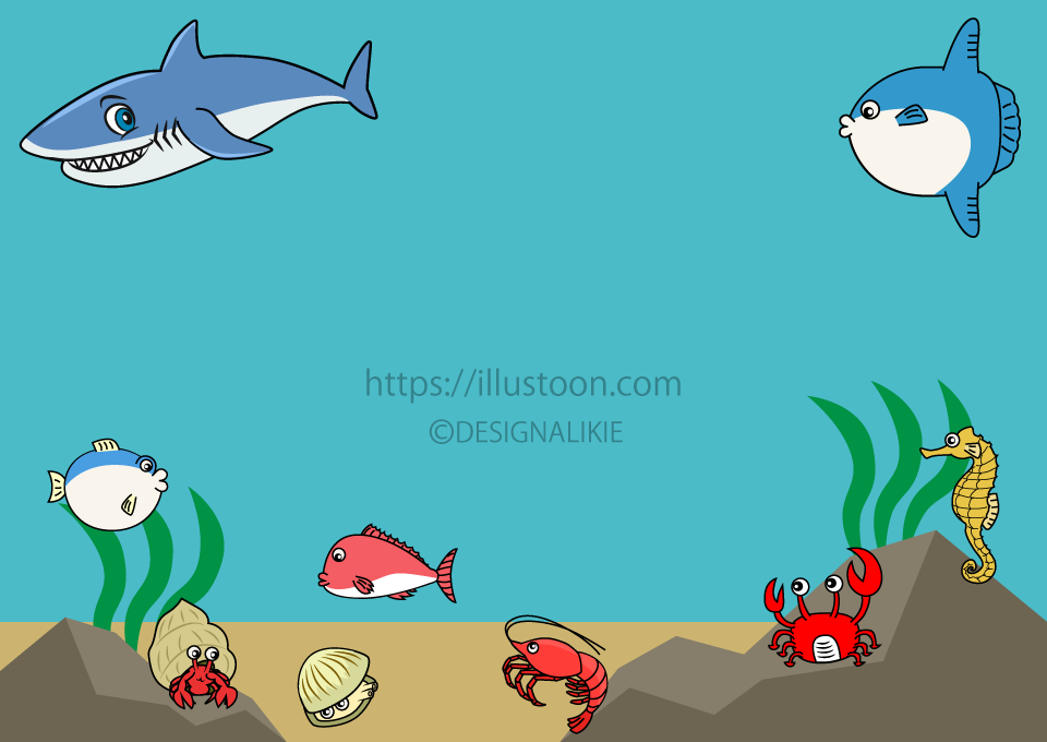 Detail Seafood Border Clipart Nomer 38