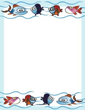 Detail Seafood Border Clipart Nomer 44