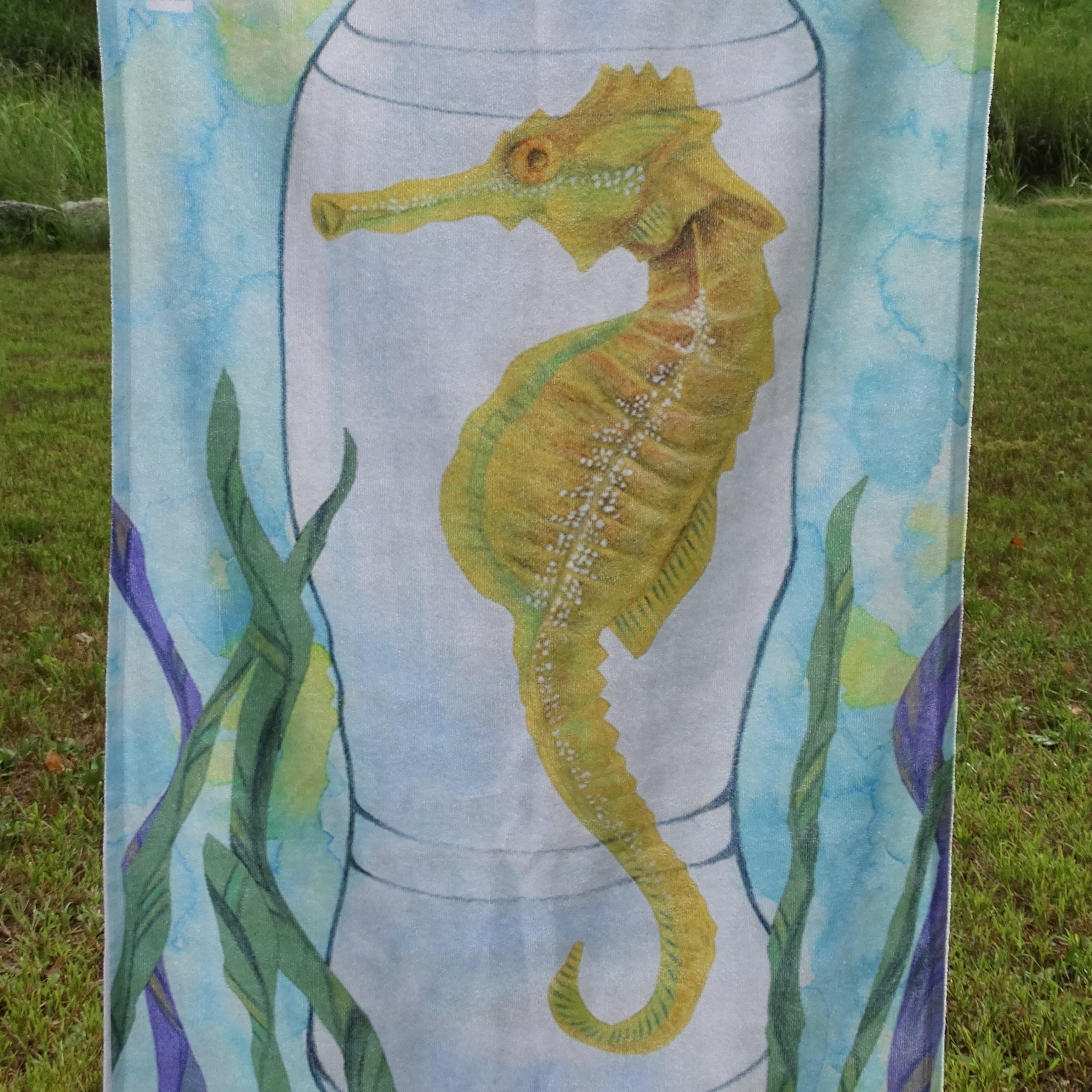 Detail Seahorse Beach Towel Nomer 12