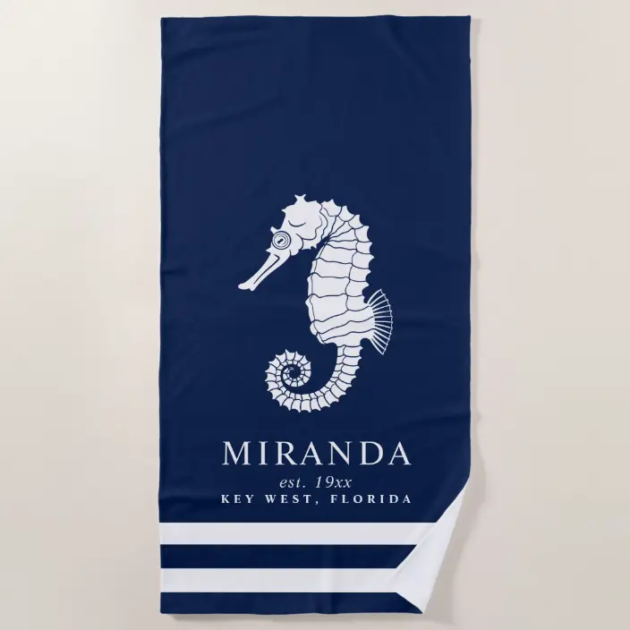 Detail Seahorse Beach Towel Nomer 15