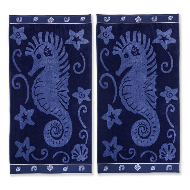 Detail Seahorse Beach Towel Nomer 6