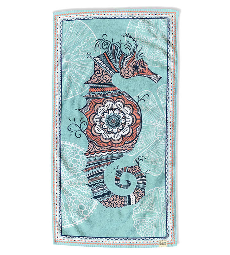 Detail Seahorse Beach Towel Nomer 59