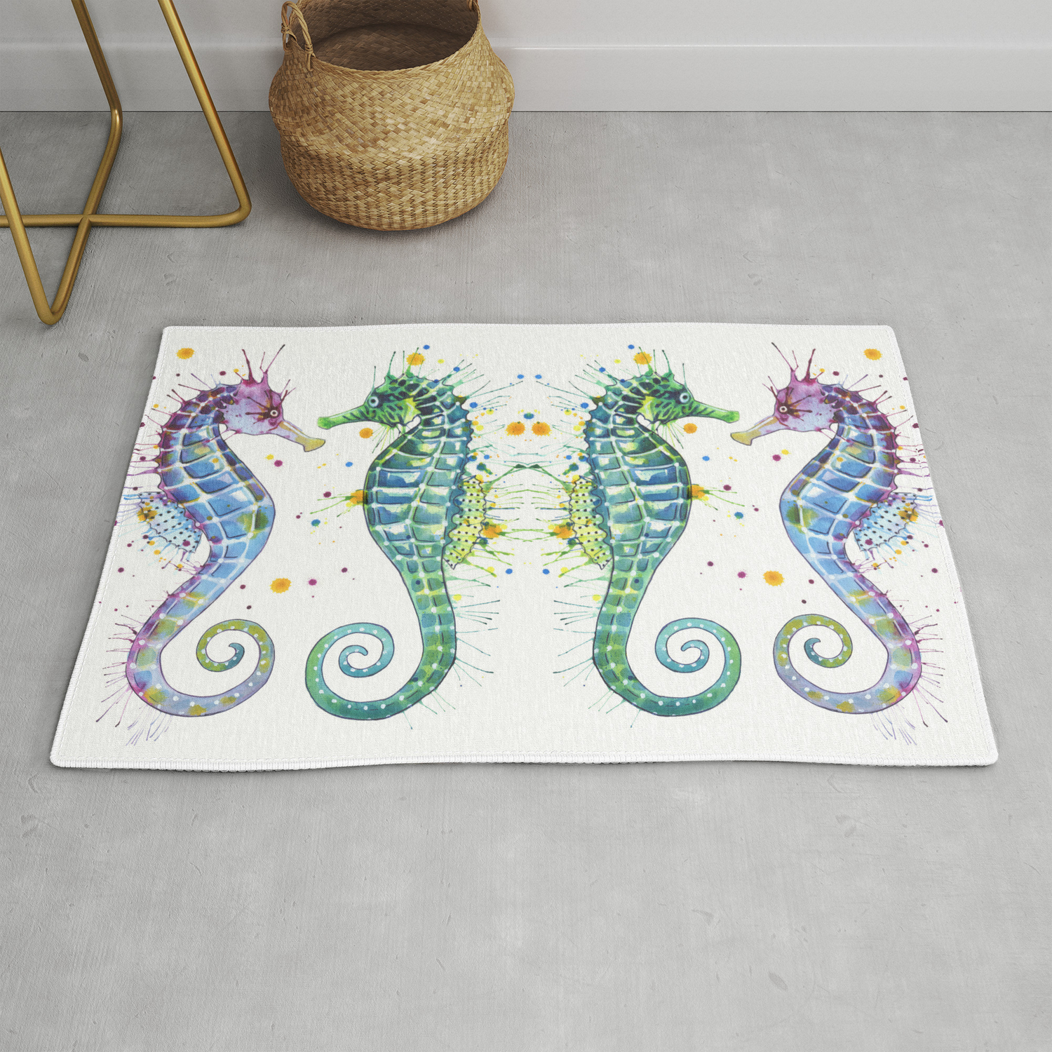 Detail Seahorse Rug Nomer 2