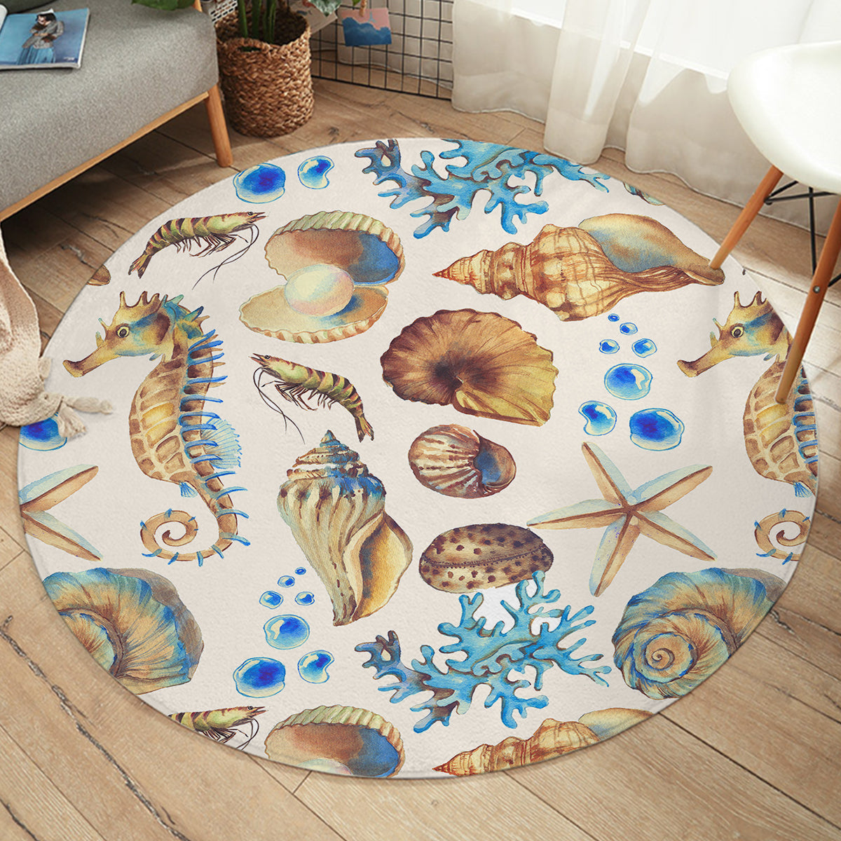 Detail Seahorse Rug Nomer 55