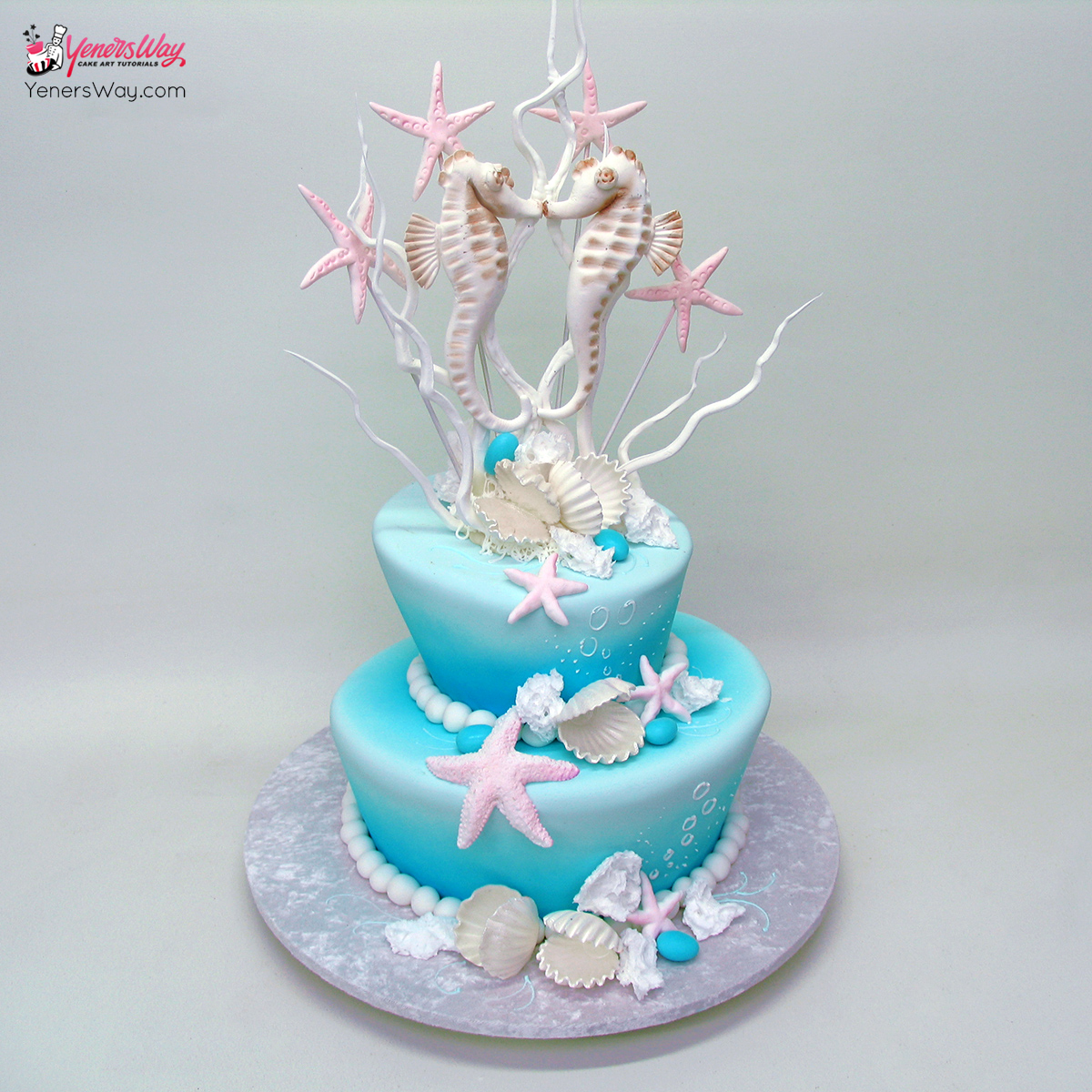 Detail Seahorse Wedding Cake Nomer 4