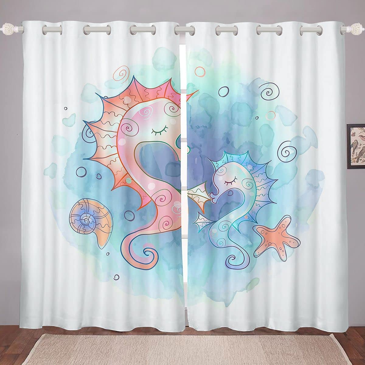 Detail Seahorse Window Curtains Nomer 8