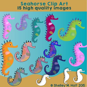 Detail Seahorses Clipart Nomer 56