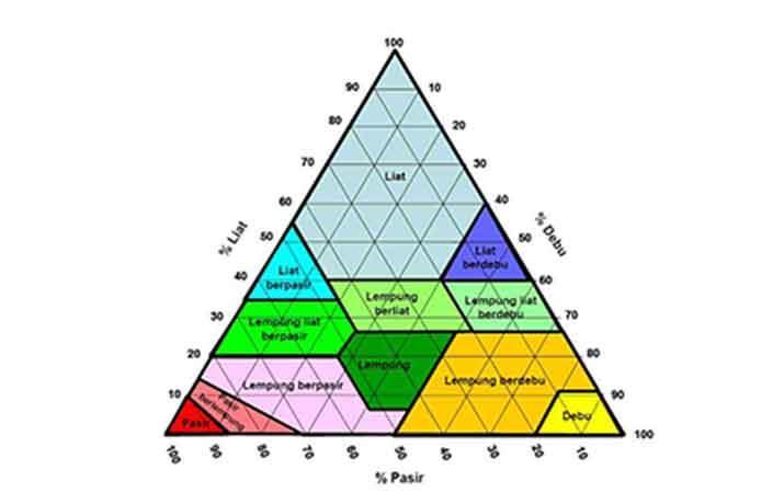 Detail Segitiga Tekstur Usda Nomer 16