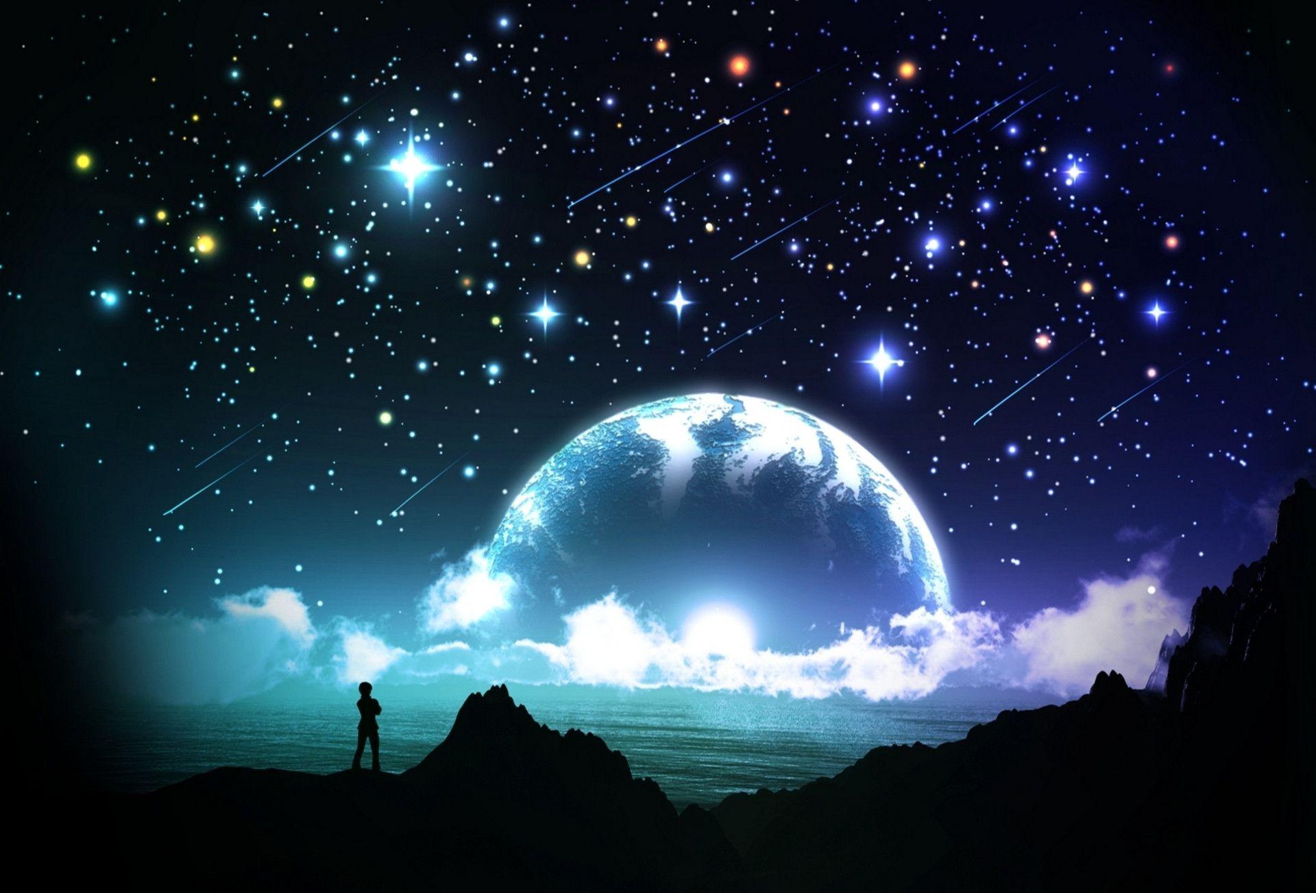 Detail Wallpaper Sky Night Nomer 13