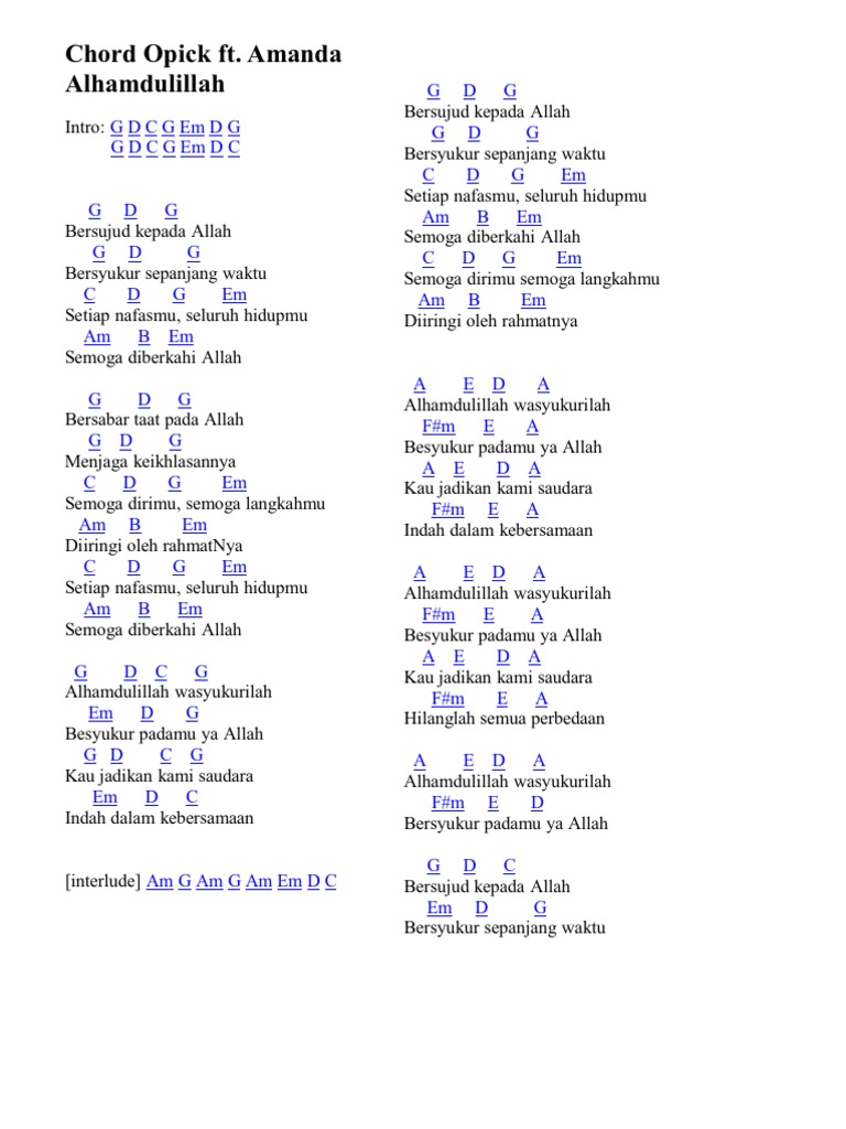 Detail Selamat Hari Lebaran Chord Nomer 5