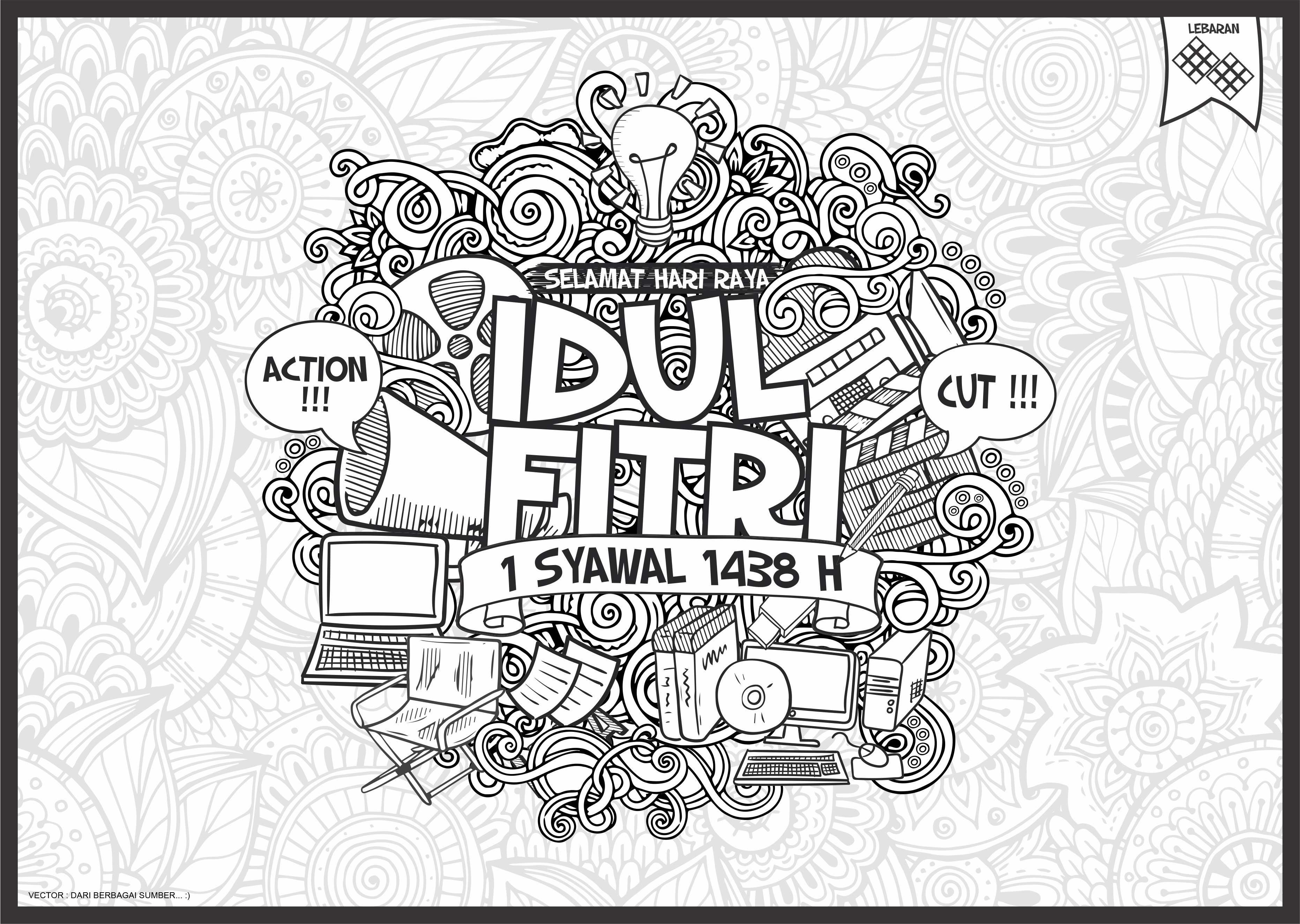 Detail Selamat Idul Fitri 2017 Vector Nomer 47