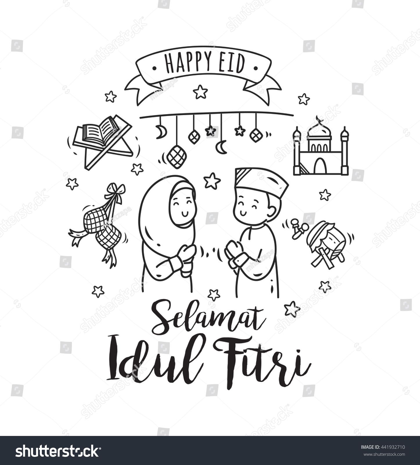 Detail Selamat Idul Fitri Hitam Putih Nomer 2