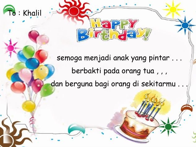 Selamat Ulang Tahun Anak Anak - KibrisPDR