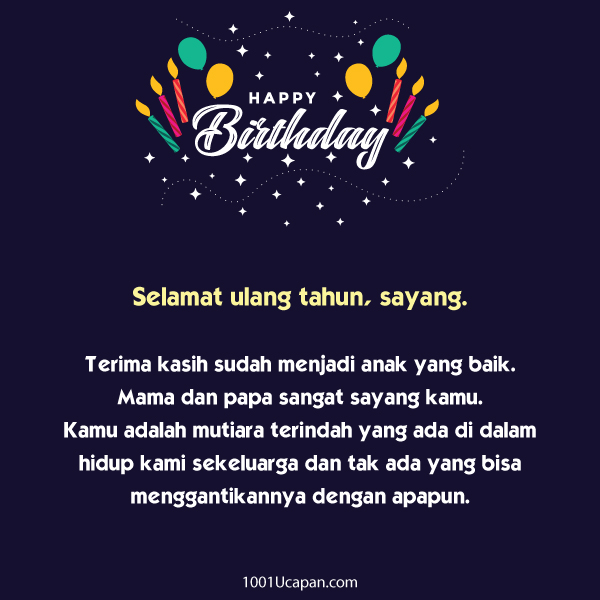 Detail Selamat Ulang Tahun Buat Anak Nomer 3