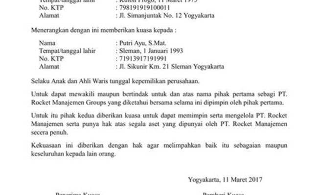 Detail Sema Tentang Surat Kuasa Khusus Terbaru Nomer 13