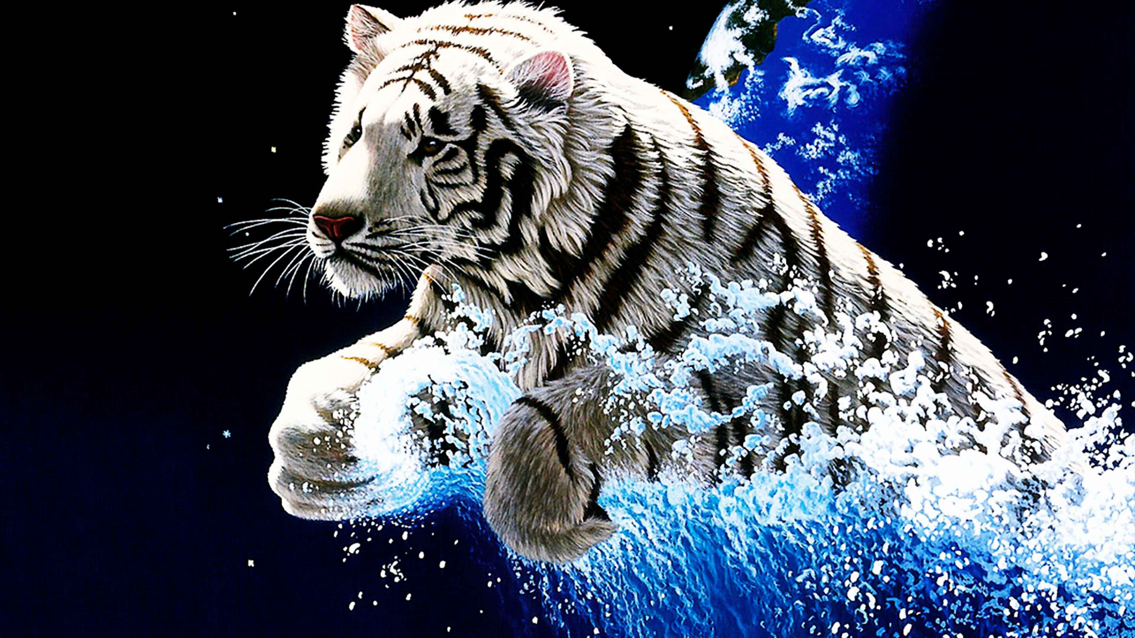 Detail Wallpaper Tiger 3d Nomer 2