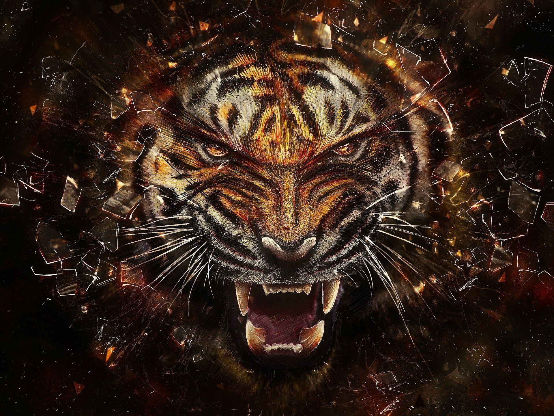 Detail Wallpaper Tiger 3d Nomer 29