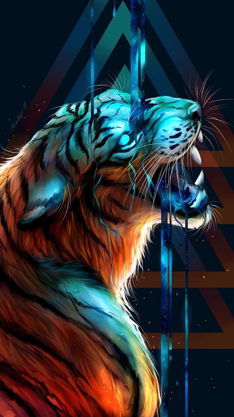 Detail Wallpaper Tiger 3d Nomer 6