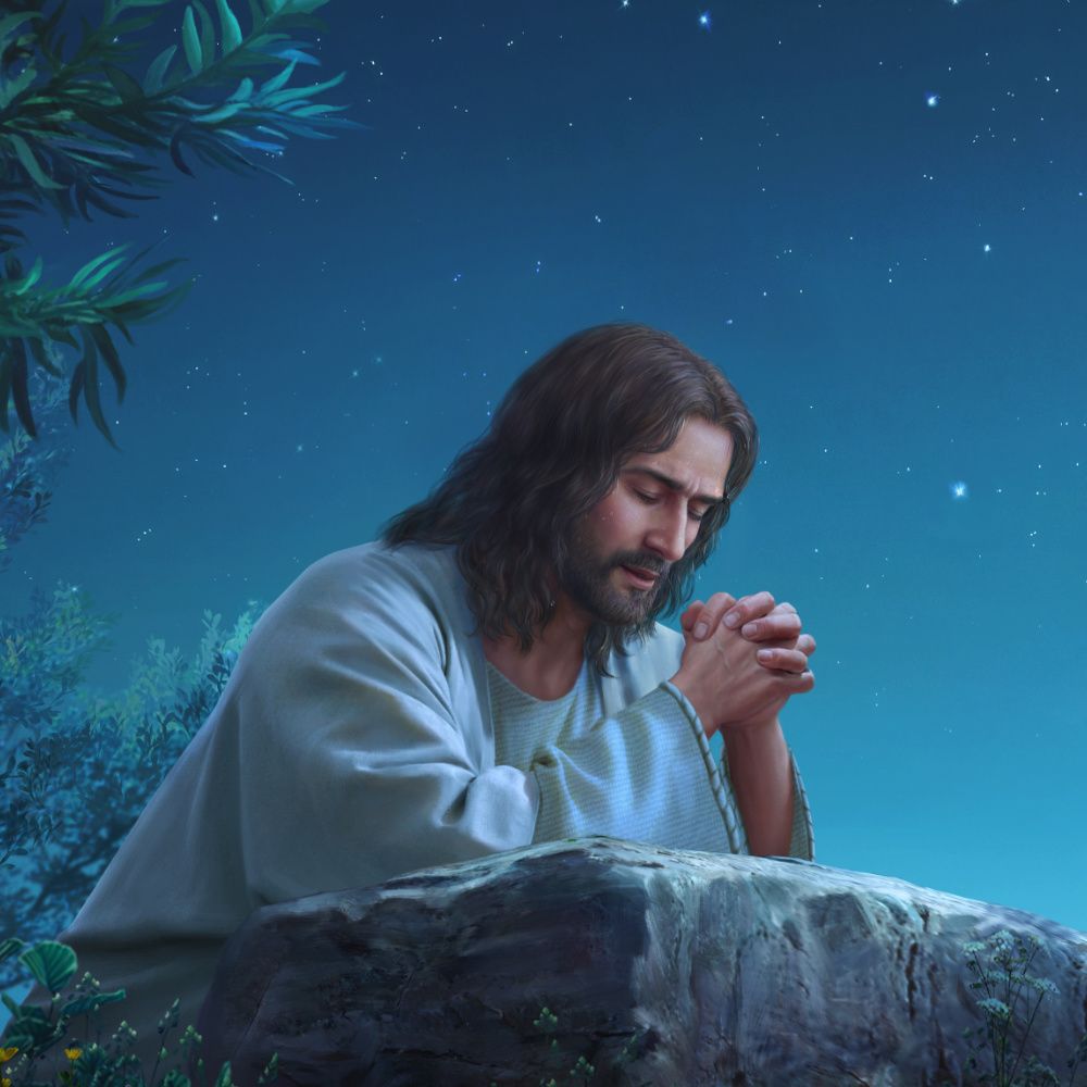 Wallpaper Tuhan Yesus Berdoa - KibrisPDR