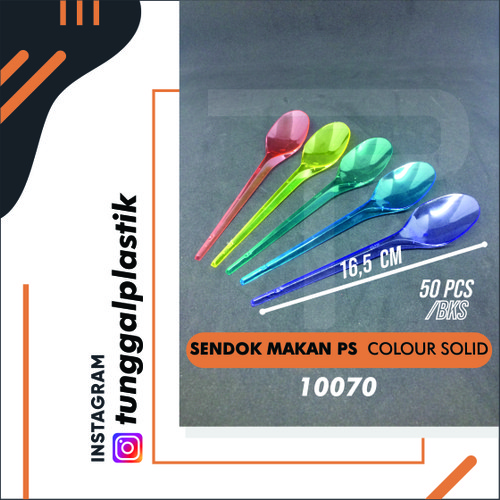 Detail Sendok Plastik Warna Warni Nomer 45