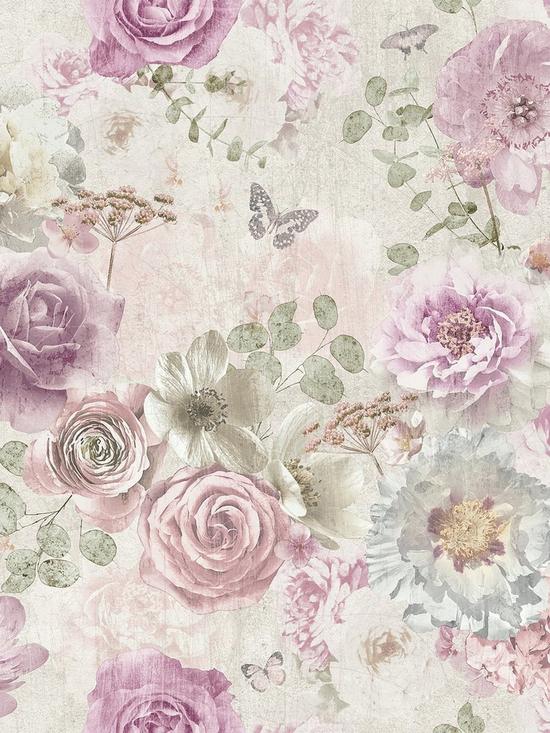 Detail Wallpaper Vintage Flower Nomer 25