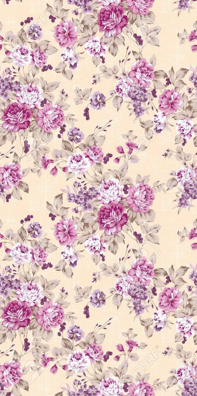 Detail Wallpaper Vintage Flower Nomer 31