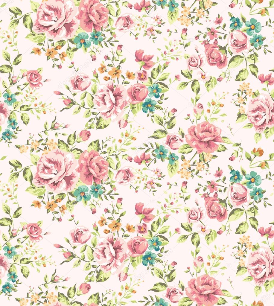 Detail Wallpaper Vintage Flower Nomer 56