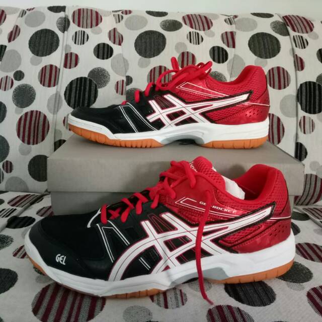 Detail Sepatu Asics Gel Rocket Nomer 35