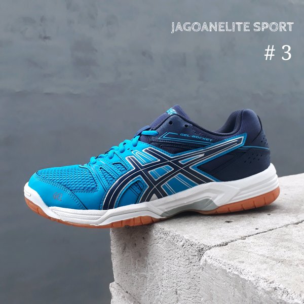 Detail Sepatu Asics Gel Rocket Nomer 37