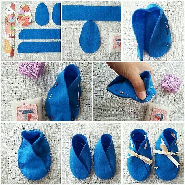 Detail Sepatu Bayi Dari Kain Flanel Nomer 2