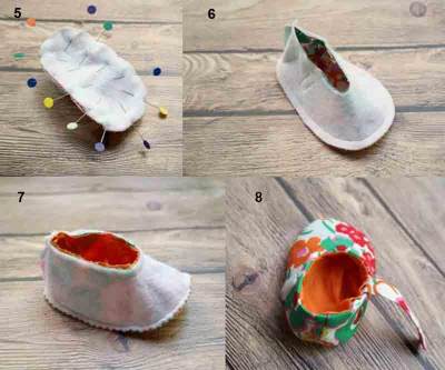 Detail Sepatu Bayi Dari Kain Flanel Nomer 33