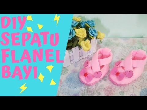 Detail Sepatu Bayi Kain Flanel Nomer 10