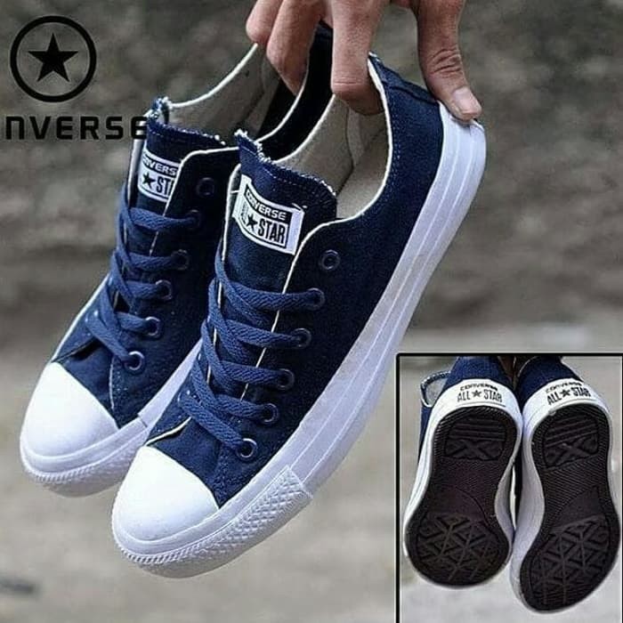 Detail Sepatu Biru Dongker Nomer 23