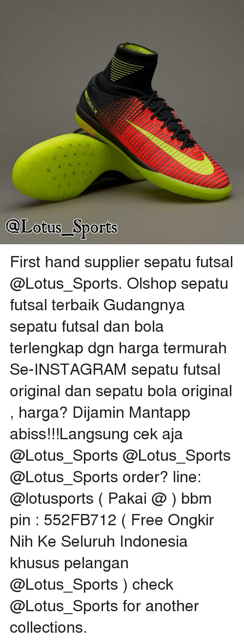 Detail Sepatu Bola Lotus Nomer 40