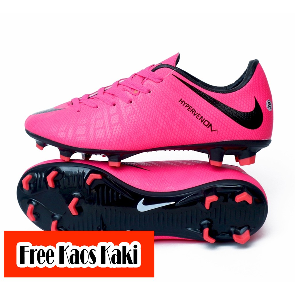 Detail Sepatu Bola Specs Warna Pink Nomer 17