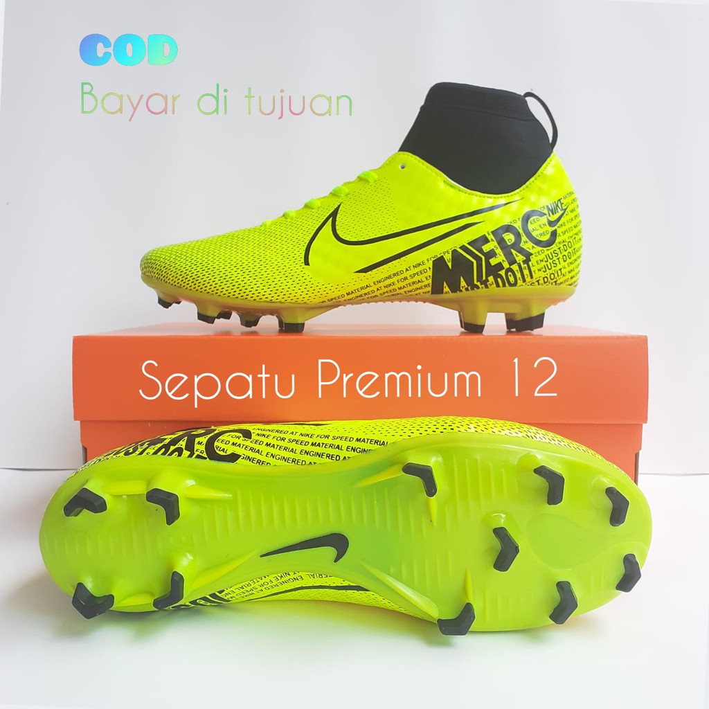 Detail Sepatu Bola Warna Hijau Stabilo Nomer 27