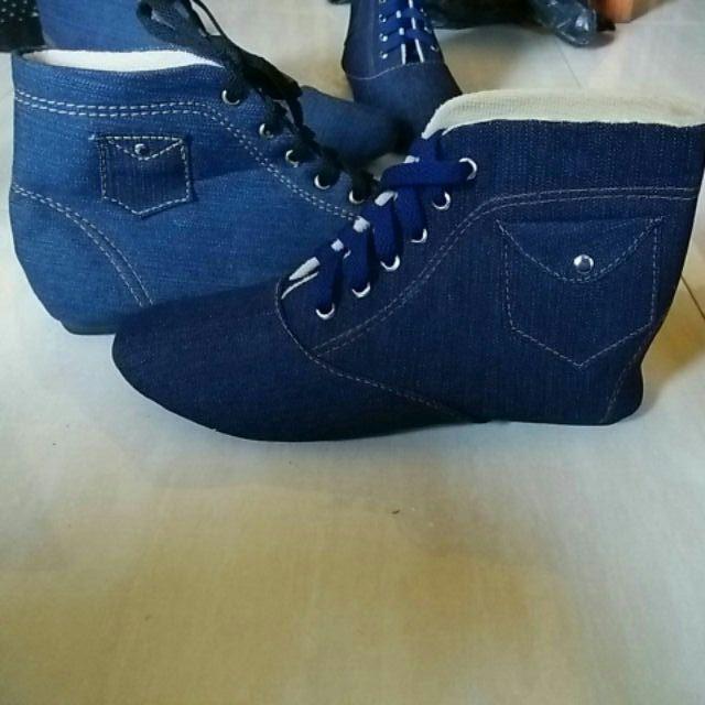 Detail Sepatu Boot Jeans Nomer 26