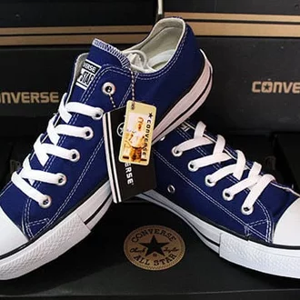 Detail Sepatu Converse Biru Nomer 37