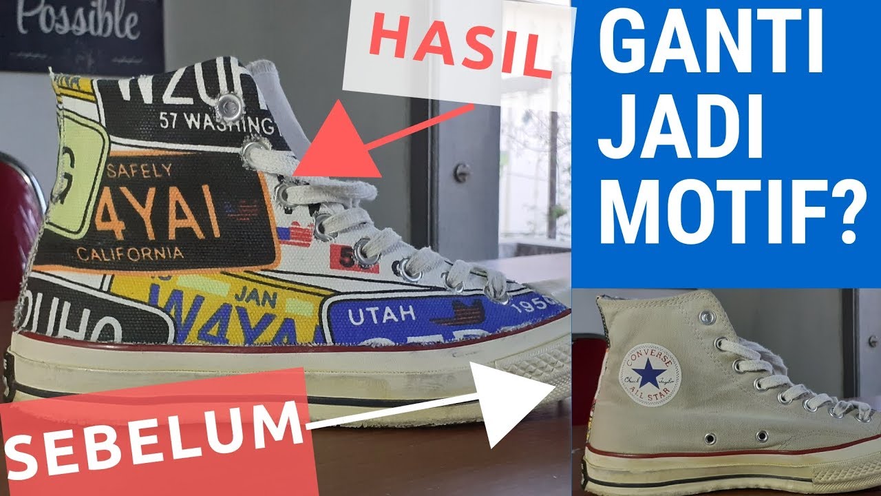 Detail Sepatu Converse Motif Nomer 24