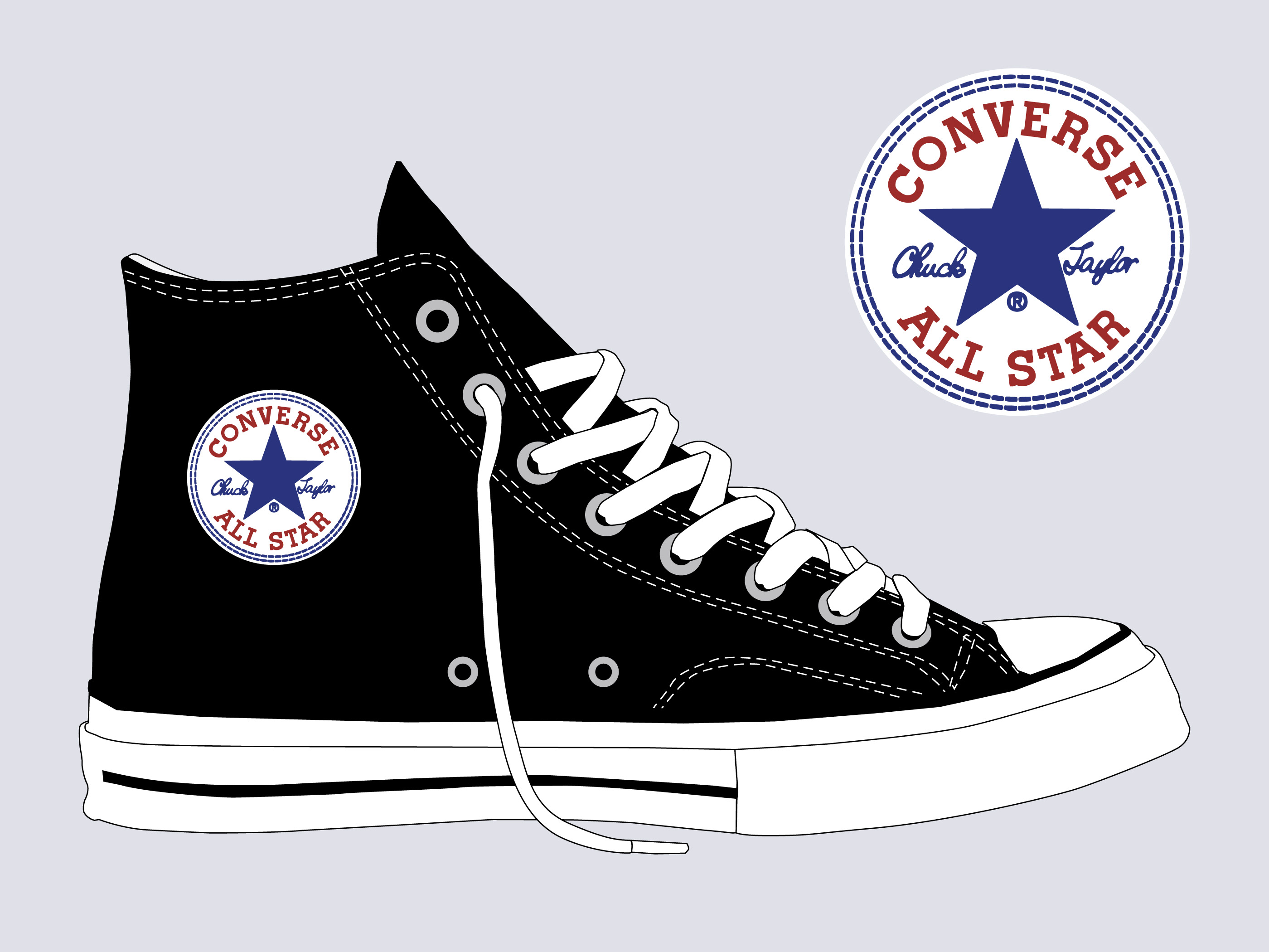 Detail Sepatu Converse Vector Nomer 14