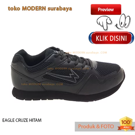 Detail Sepatu Eagle Hitam Nomer 20