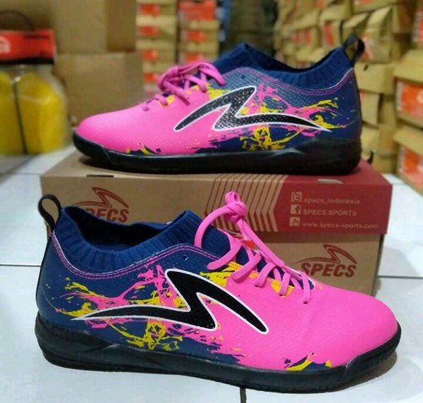 Detail Sepatu Futsal Specs Pink Nomer 19